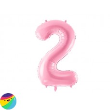 Folija balon - Številka 2 Roza barve